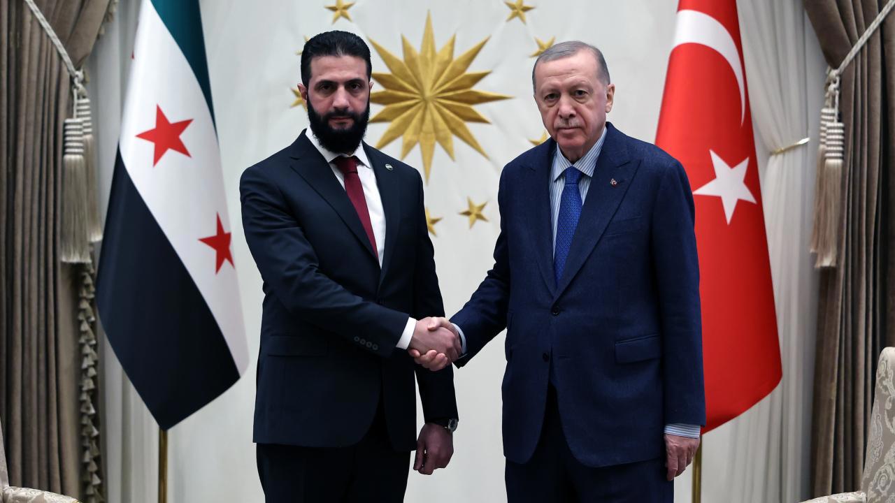 Cumhurbaşkanı Erdoğan, Ahmed Şara'yı Kabul Etti