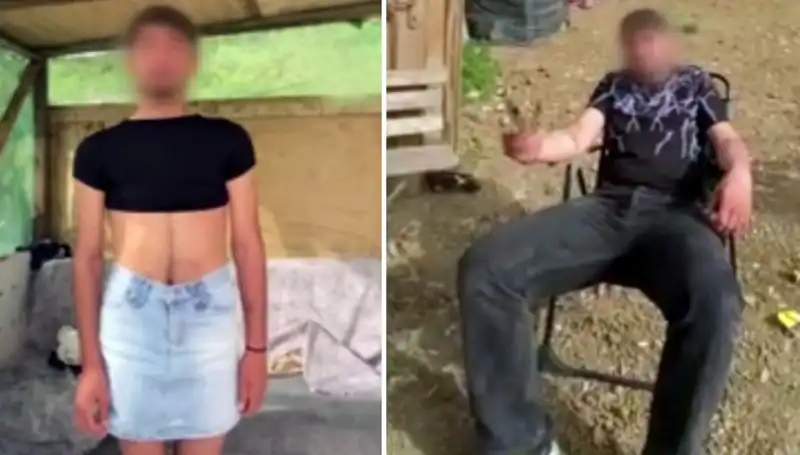 Hırsızları Yakalayıp Kadın Kıyafeti Giydirdiler: Sosyal Medya Olay Oldu