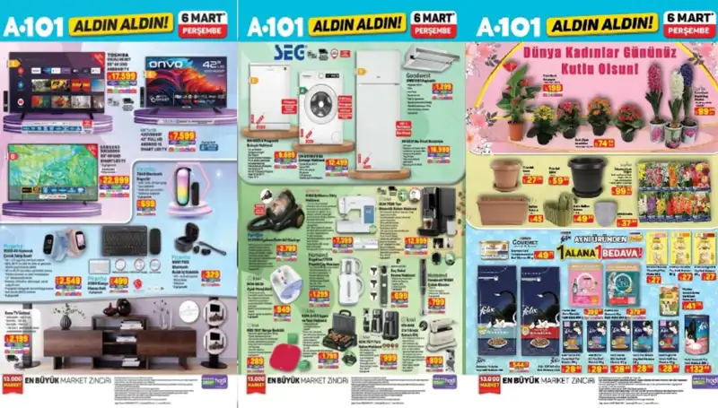 A101 6 Mart Aktüel Ürünleri: Elektrikli Süpürge ve Televizyon Ünitesi Şaşırtıyor!