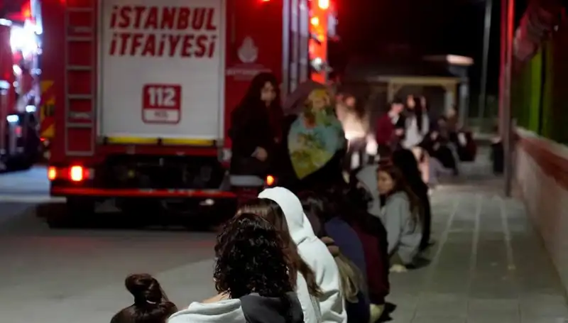 Kız Öğrenci Yurdunda Yangın: 2.500 Öğrenci Tehlikeye Girdi
