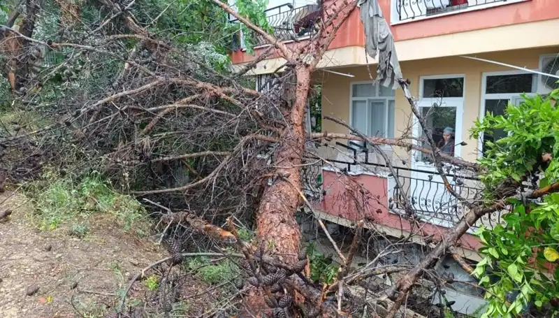 Yağmura Dayanamadı: İki Katlı Bina Göçtü!